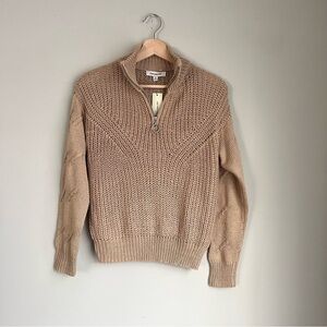 Francesca’s NWT Anita Knit Quarter Zip Pullover Sweater Size Small